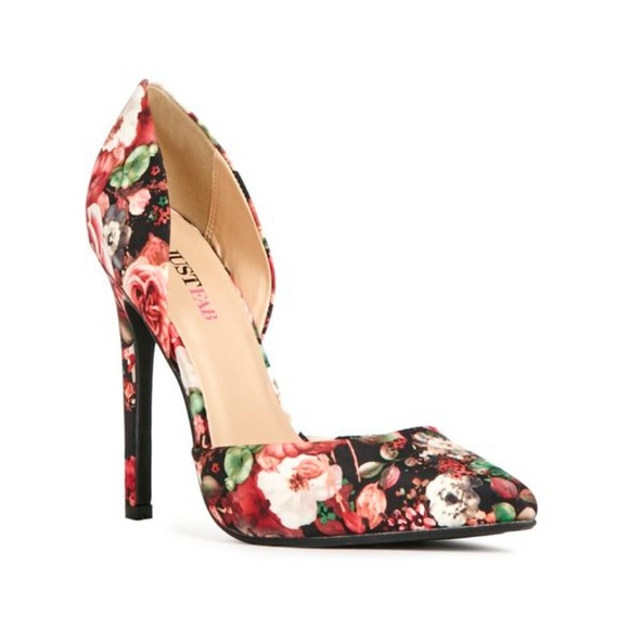 Just Fab Annaleese Floral High Heels - Picture 2 of 6